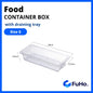 Food Container Box with Drain Tray [SG READY STOCKS] Fridge Organizer/Fridge Storage (KIT0020)