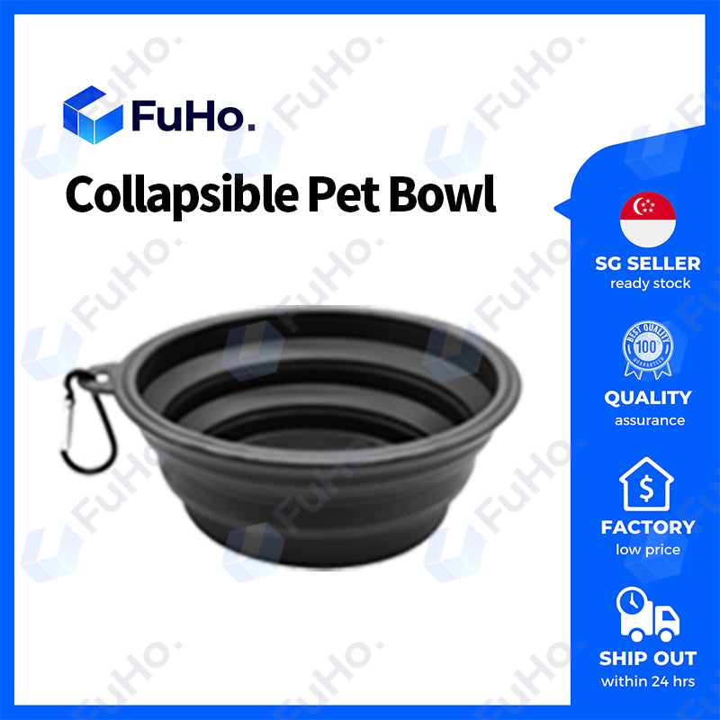 🇸🇬READY STOCK🇸🇬 FuHo Collapsible Pet Bowl | TPE Pets Safe | Furkids | Dog Bowl | Silicone Bowl | Portable Bowl (PET0001)