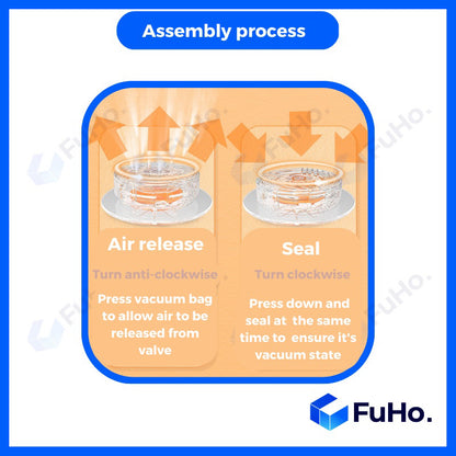 🔥CLEARANCE SALE🔥 FuHo Vacuum Storage Bag | Travel Vacuum Bag | Air Pump Vacuum Bag | Travel Bag (HL0035)