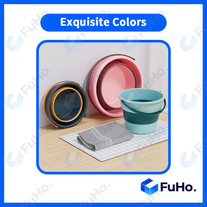 🇸🇬READY STOCK🇸🇬 Fuho Collapsible Bucket | Collapsible Pail | Portable Foldable Bucket Water Pail | Car Wash (HL0165)