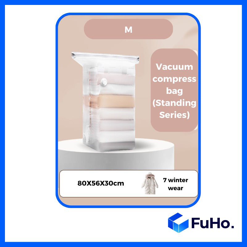 🔥CLEARANCE SALE🔥 FuHo Vacuum Storage Bag | Travel Vacuum Bag | Air Pump Vacuum Bag | Travel Bag (HL0035)
