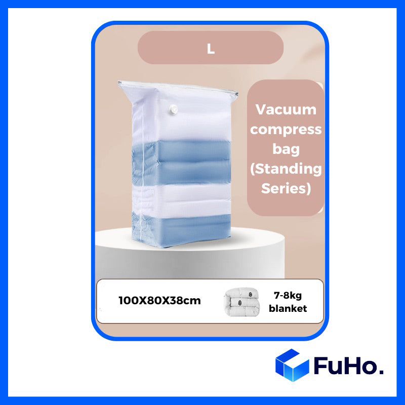 🔥CLEARANCE SALE🔥 FuHo Vacuum Storage Bag | Travel Vacuum Bag | Air Pump Vacuum Bag | Travel Bag (HL0035)