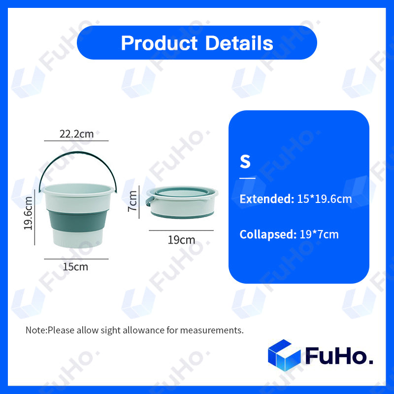 🇸🇬READY STOCK🇸🇬 Fuho Collapsible Bucket | Collapsible Pail | Portable Foldable Bucket Water Pail | Car Wash (HL0165)