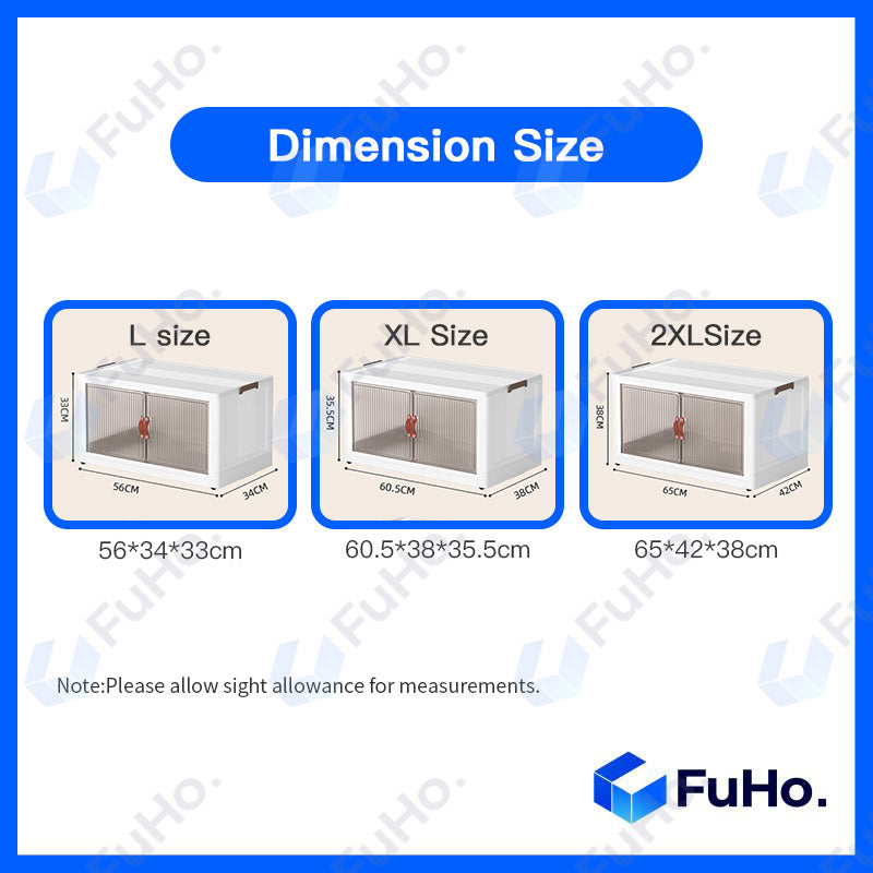 🇸🇬READY STOCK🇸🇬 FuHo Folding Cabinet | Collapsible Cabinet | Folding Storage Box | Plastic Container | Toyogo | (HL0147)