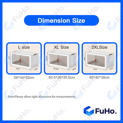 🇸🇬READY STOCK🇸🇬 FuHo Folding Cabinet | Collapsible Cabinet | Folding Storage Box | Plastic Container | Toyogo | (HL0147)