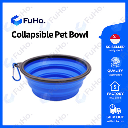 🇸🇬READY STOCK🇸🇬 FuHo Collapsible Pet Bowl | TPE Pets Safe | Furkids | Dog Bowl | Silicone Bowl | Portable Bowl (PET0001)