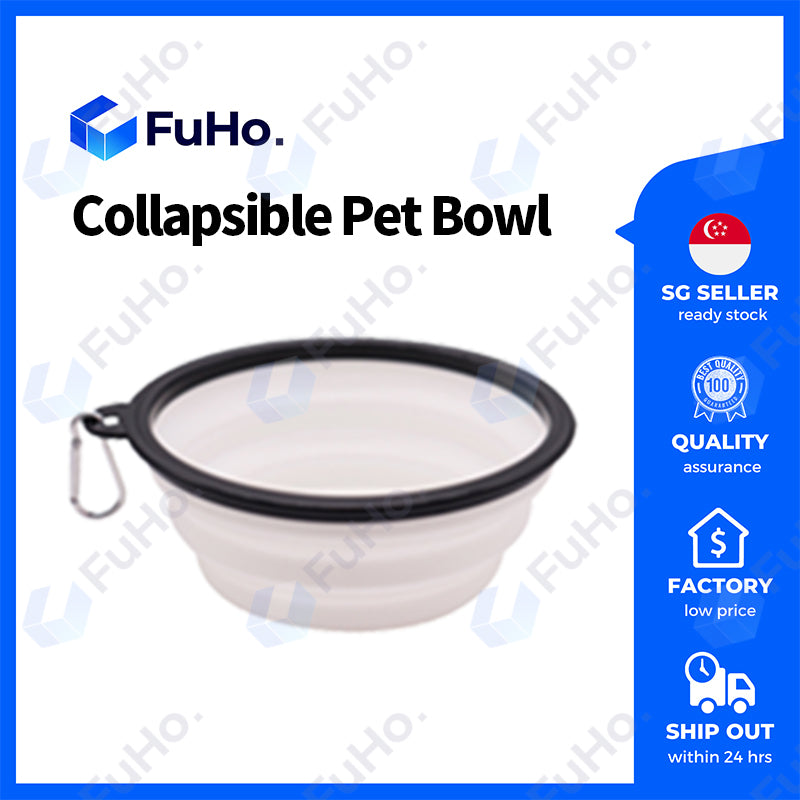 🇸🇬READY STOCK🇸🇬 FuHo Collapsible Pet Bowl | TPE Pets Safe | Furkids | Dog Bowl | Silicone Bowl | Portable Bowl (PET0001)