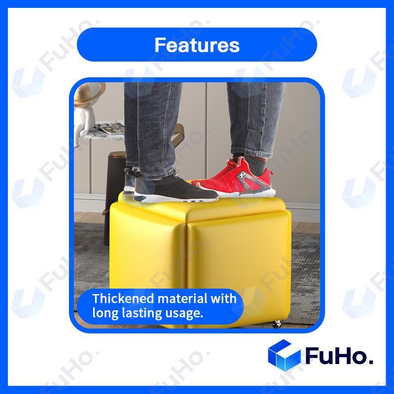 🇸🇬READY STOCK🇸🇬 FuHo 5 in 1 Sofa Stool | Rubic Stools | Storage Stool | Stool | Chair | Multifunctional Chair  (HL0124)
