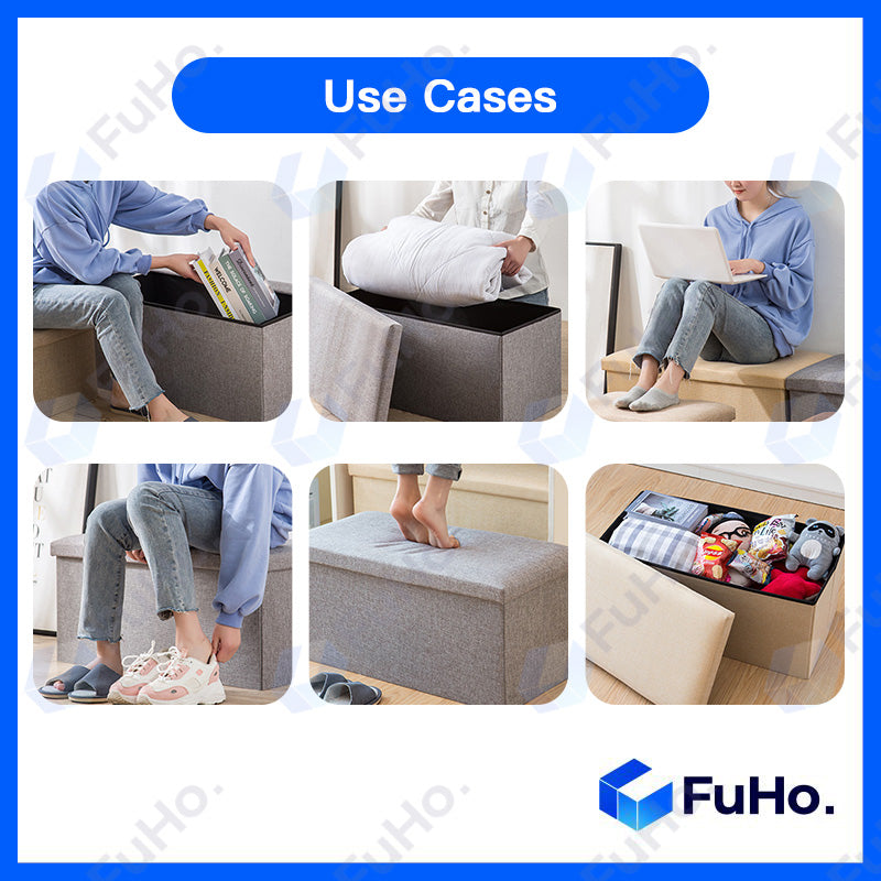 🇸🇬READY STOCK🇸🇬 FuHo Ichika Foldable Storage Sofa | Storage Chair | Storage Stool | Sofa | Ottoman Stool | (HL0104)