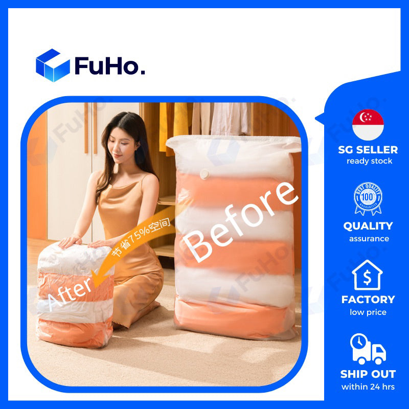🔥CLEARANCE SALE🔥 FuHo Vacuum Storage Bag | Travel Vacuum Bag | Air Pump Vacuum Bag | Travel Bag (HL0035)