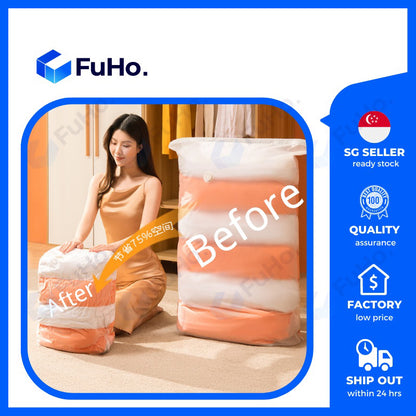 🔥CLEARANCE SALE🔥 FuHo Vacuum Storage Bag | Travel Vacuum Bag | Air Pump Vacuum Bag | Travel Bag (HL0035)