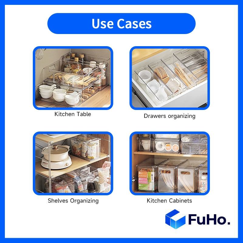 🇸🇬READY STOCK🇸🇬 FuHo Fridge Kitchen Storage Box Organizers | Storage Containers | Beverage | Kitchen Cabinet (KIT0030)