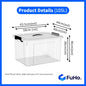 🔥(LOWEST PRICE) Fuho Transparent Storage Box | Plastic Container | Stackable Box (HL001)