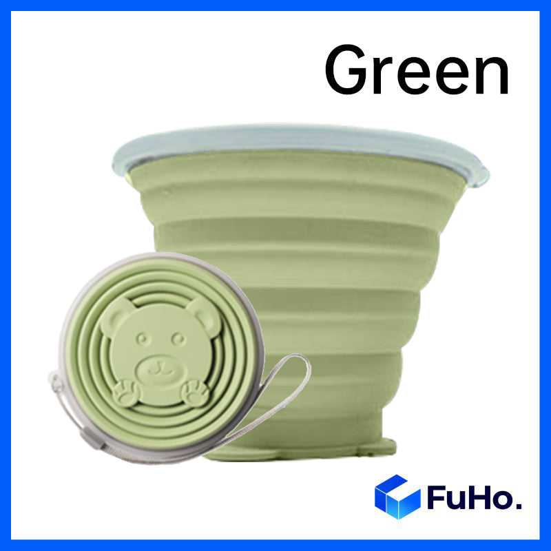 🇸🇬READY STOCK🇸🇬 (270/320ml) FuHo Travel Collapsible Drinking Cup Silicone Food Grade BPA FREE Office Cup (KIT0045)