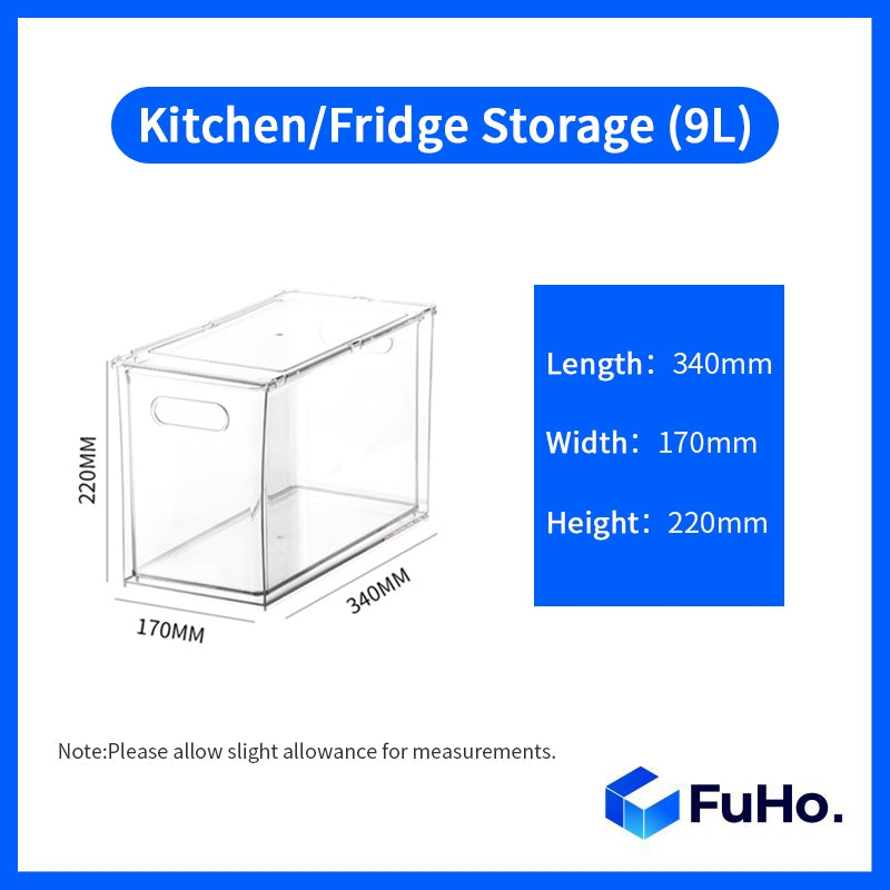 🇸🇬READY STOCK🇸🇬 FuHo Fridge Kitchen Storage Box Organizers | Storage Containers | Beverage | Kitchen Cabinet (KIT0030)