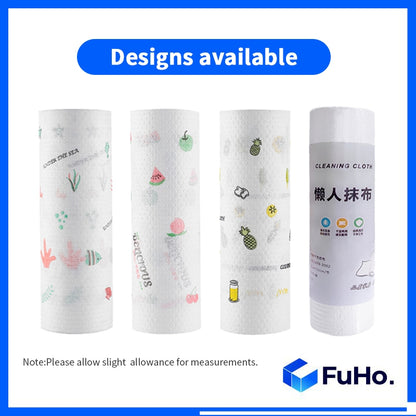 🇸🇬READY STOCK🇸🇬 FuHo Disposable Cleaning Cloth with Roller | Good Morning Towel | Rags | Rugs | Micro Fiber (KIT0056)