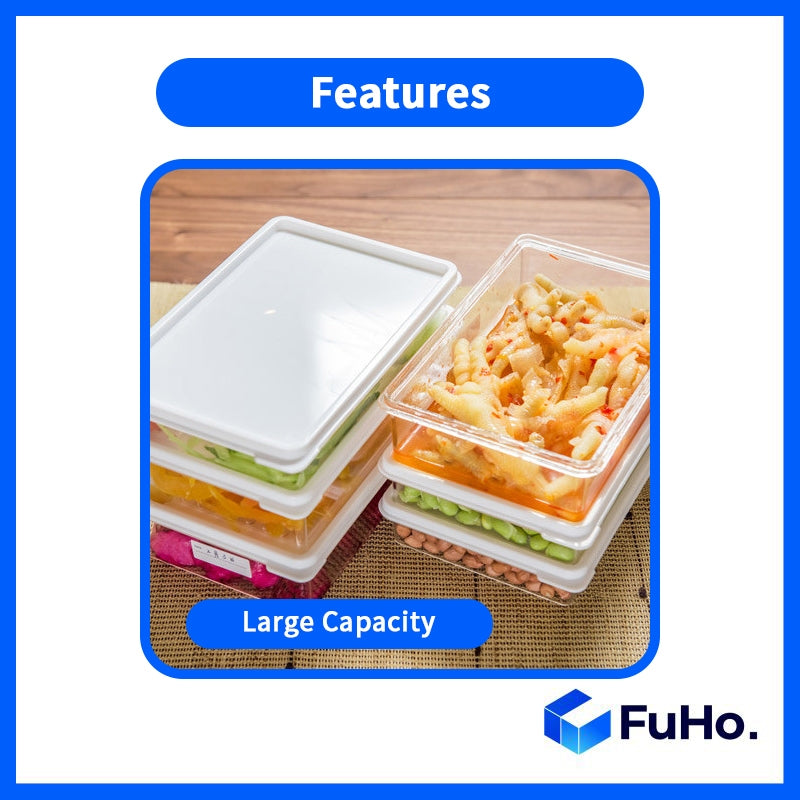 🇸🇬READY STOCK🇸🇬 FuHo Food Container with Cover | Fridge Storage | Fridge Organizer | Tupperware | Lunch Box(KIT0023)