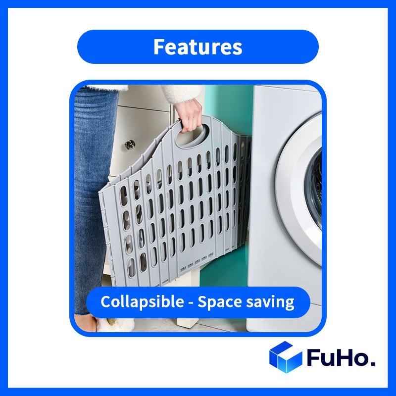 🇸🇬READY STOCK🇸🇬 FuHo Collapsible Laundry Basket || Strong Material Basket || 4 Colors Basket