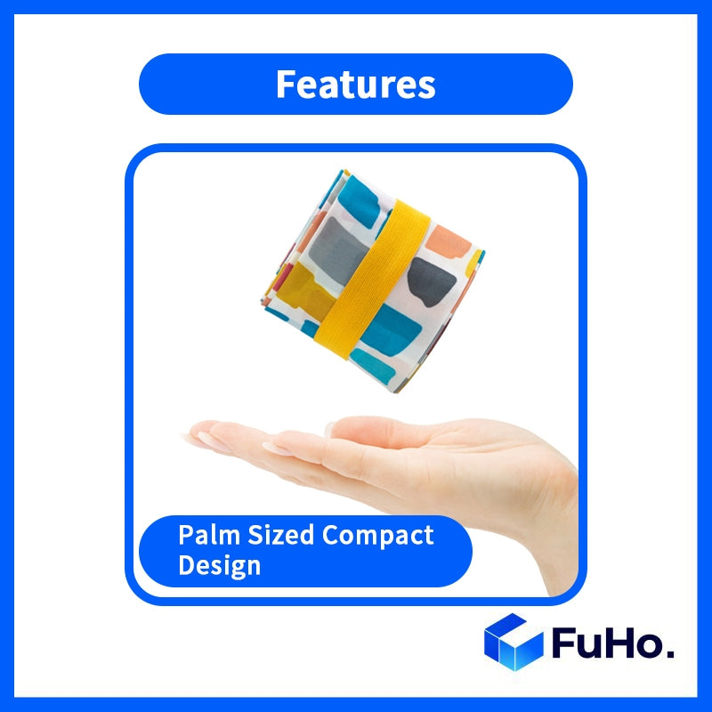 🔥CLEARANCE SALE🔥 FuHo Foldable Reusable Bag NTUC Roll Multi-Purpose Bag Supermarket Heavy Duty Grocery Bag (HL0206)