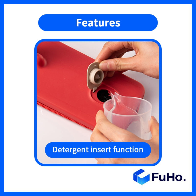 🇸🇬READY STOCK🇸🇬 (1Set) FuHo Spray Mop | Water Spray Mop | Collapsible Bucket | Mop Holder | Mop Cloth | Mopping (HL0182)