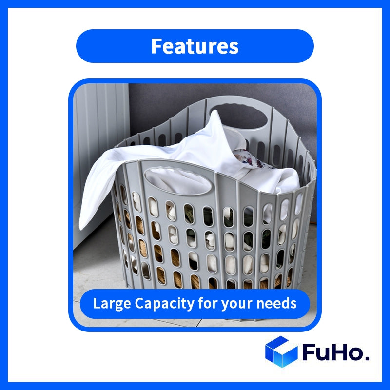 🇸🇬READY STOCK🇸🇬 FuHo Collapsible Laundry Basket || Strong Material Basket || 4 Colors Basket