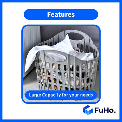 🇸🇬READY STOCK🇸🇬 FuHo Collapsible Laundry Basket || Strong Material Basket || 4 Colors Basket