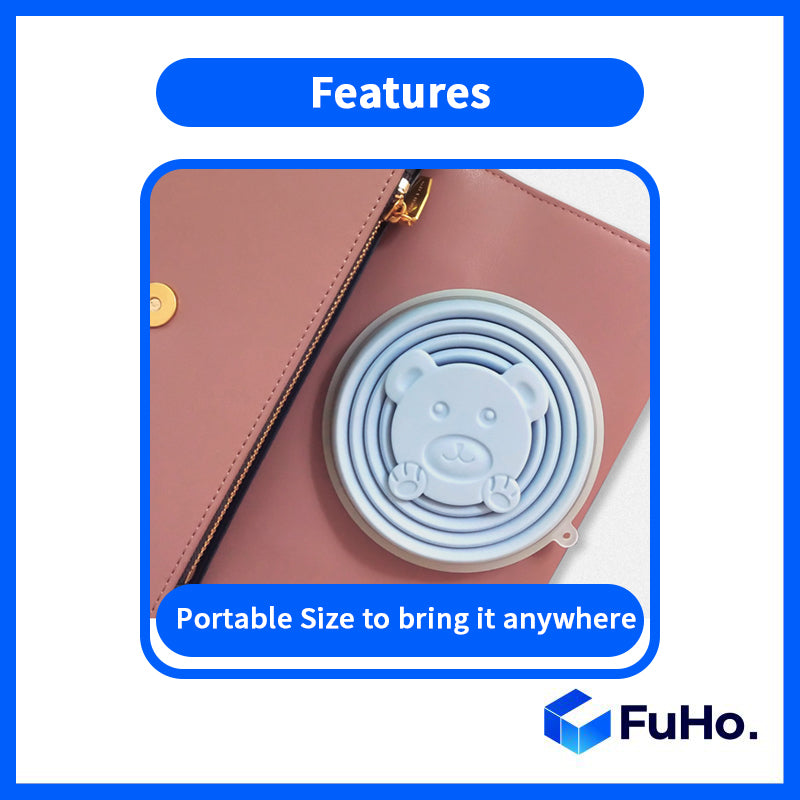 🇸🇬READY STOCK🇸🇬 (270/320ml) FuHo Travel Collapsible Drinking Cup Silicone Food Grade BPA FREE Office Cup (KIT0045)