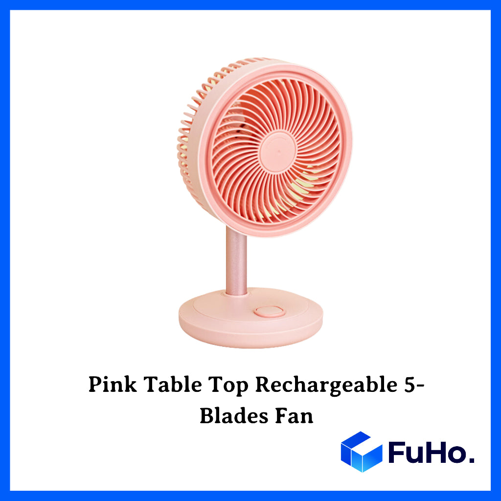 🇸🇬READY STOCK🇸🇬 FuHo 5 Speed Fan | Desktop Fan | Mini Fan | Strong Fan | Fast Charging Fan | Portable Fan (HL0191)