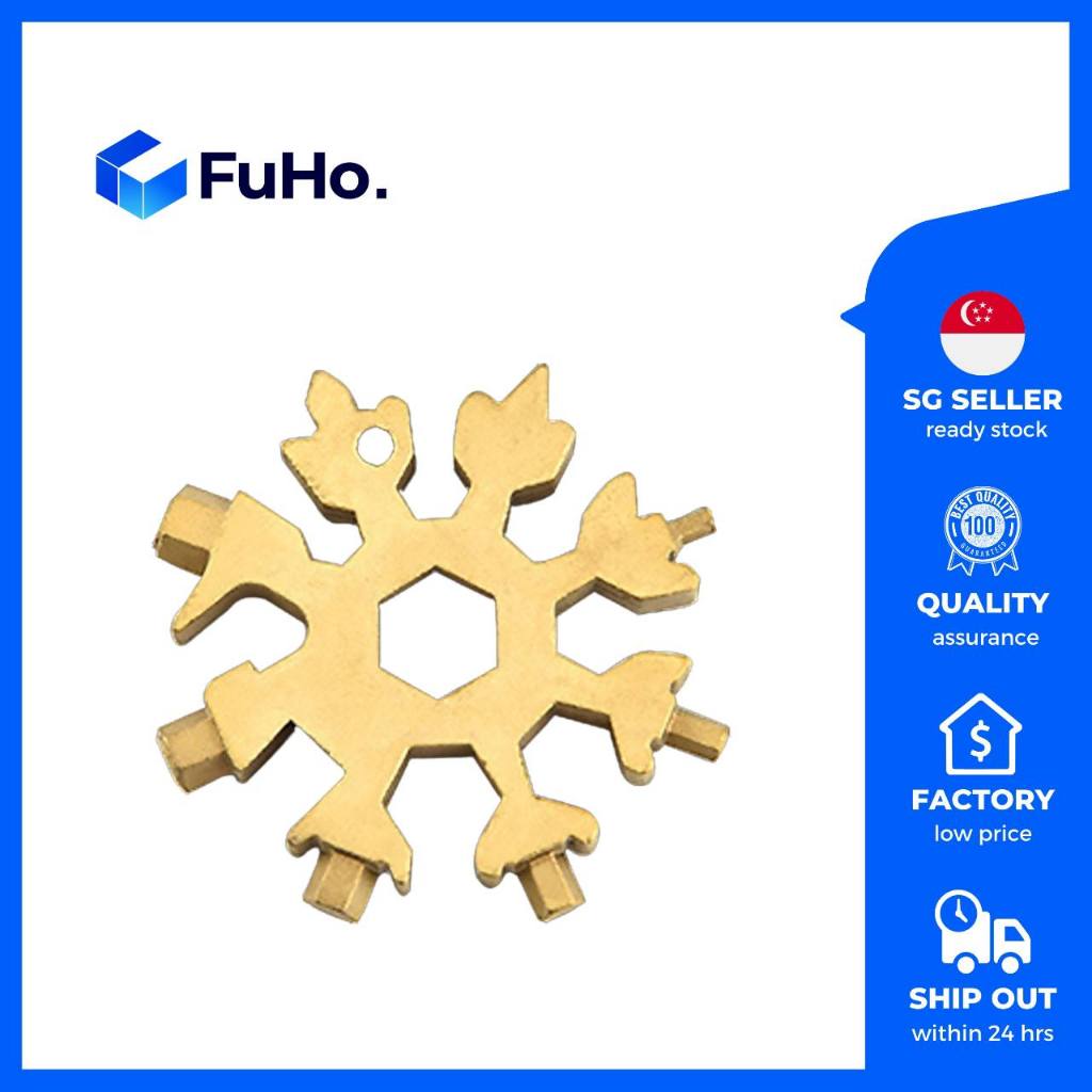 🔥CLEARANCE SALE🔥 FuHo Multi Purpose Snowflake Screwdriver | Spanner | Beer Opener | Penknife | Tool Box (IND0011)