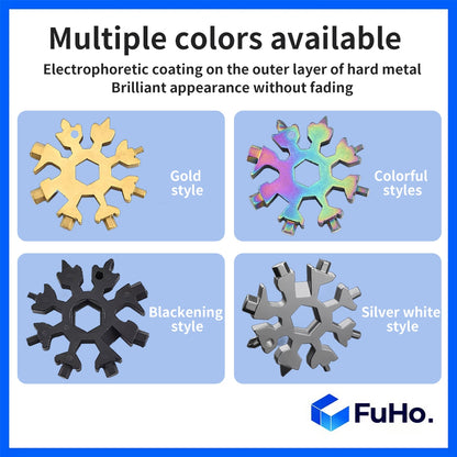 🔥CLEARANCE SALE🔥 FuHo Multi Purpose Snowflake Screwdriver | Spanner | Beer Opener | Penknife | Tool Box (IND0011)