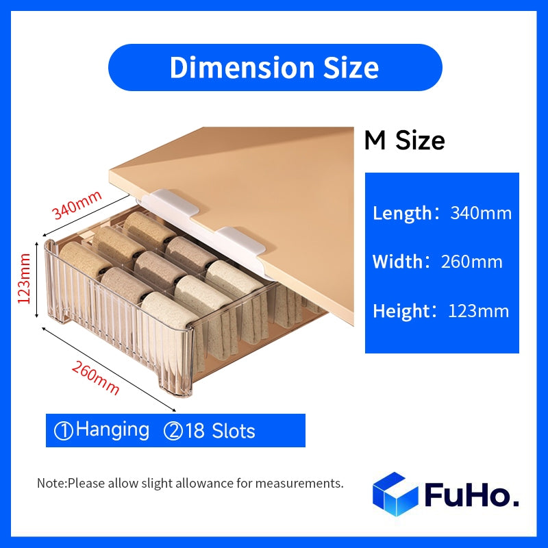 🇸🇬READY STOCK🇸🇬 FuHo Cabinet Hanging Drawers | Cabinet Organiser | Plastic Container | Storage Box | Basket (HL0194)