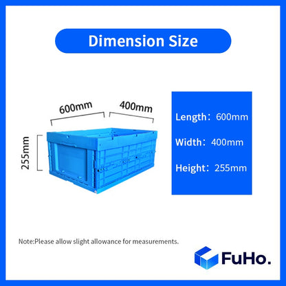 🇸🇬READY STOCK🇸🇬 FuHo Heavy Duty Collapsible Stackable Box | Industrial Box | Warehouse Box | Blue Crate (IND0001)