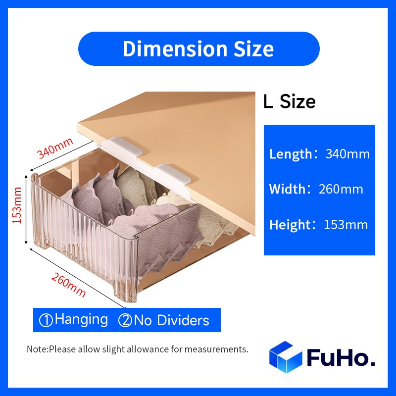 🇸🇬READY STOCK🇸🇬 FuHo Cabinet Hanging Drawers | Cabinet Organiser | Plastic Container | Storage Box | Basket (HL0194)