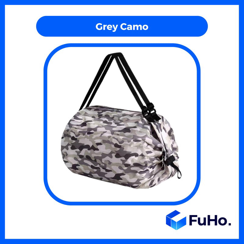🔥CLEARANCE SALE🔥 FuHo Foldable Reusable Bag NTUC Roll Multi-Purpose Bag Supermarket Heavy Duty Grocery Bag (HL0206)