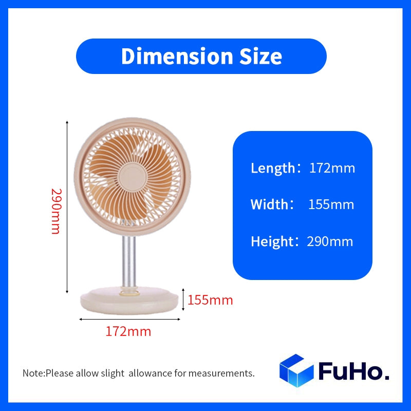 🇸🇬READY STOCK🇸🇬 FuHo 5 Speed Fan | Desktop Fan | Mini Fan | Strong Fan | Fast Charging Fan | Portable Fan (HL0191)