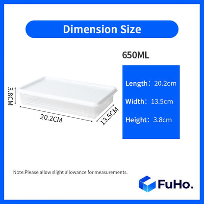 🇸🇬READY STOCK🇸🇬 FuHo Food Container with Cover | Fridge Storage | Fridge Organizer | Tupperware | Lunch Box(KIT0023)