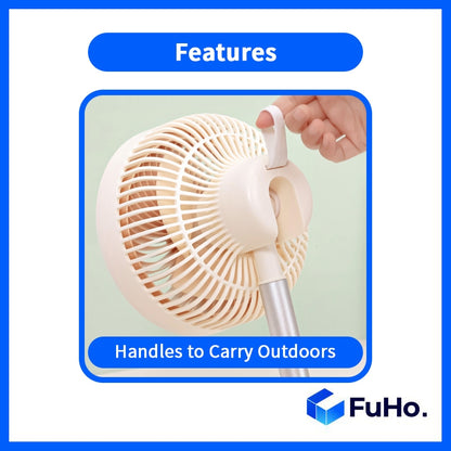 🇸🇬READY STOCK🇸🇬 FuHo 5 Speed Fan | Desktop Fan | Mini Fan | Strong Fan | Fast Charging Fan | Portable Fan (HL0191)