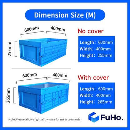 🇸🇬READY STOCK🇸🇬 FuHo Heavy Duty Collapsible Stackable Box | Industrial Box | Warehouse Box | Blue Crate (IND0001)