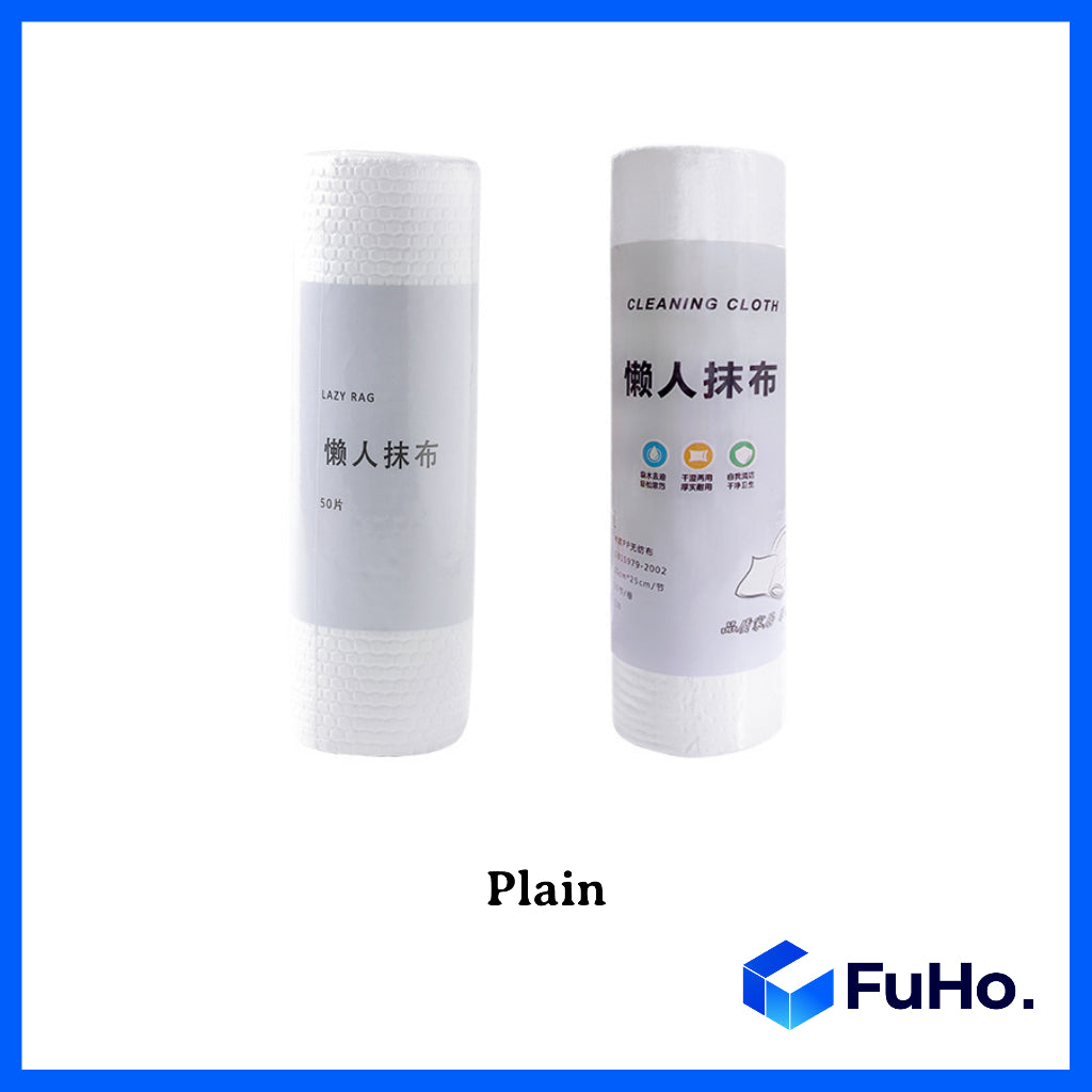 🇸🇬READY STOCK🇸🇬 FuHo Disposable Cleaning Cloth with Roller | Good Morning Towel | Rags | Rugs | Micro Fiber (KIT0056)