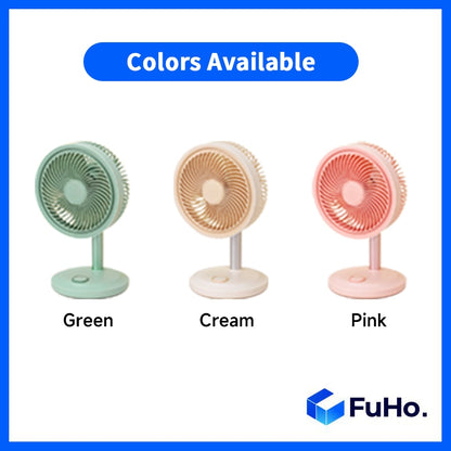 🇸🇬READY STOCK🇸🇬 FuHo 5 Speed Fan | Desktop Fan | Mini Fan | Strong Fan | Fast Charging Fan | Portable Fan (HL0191)