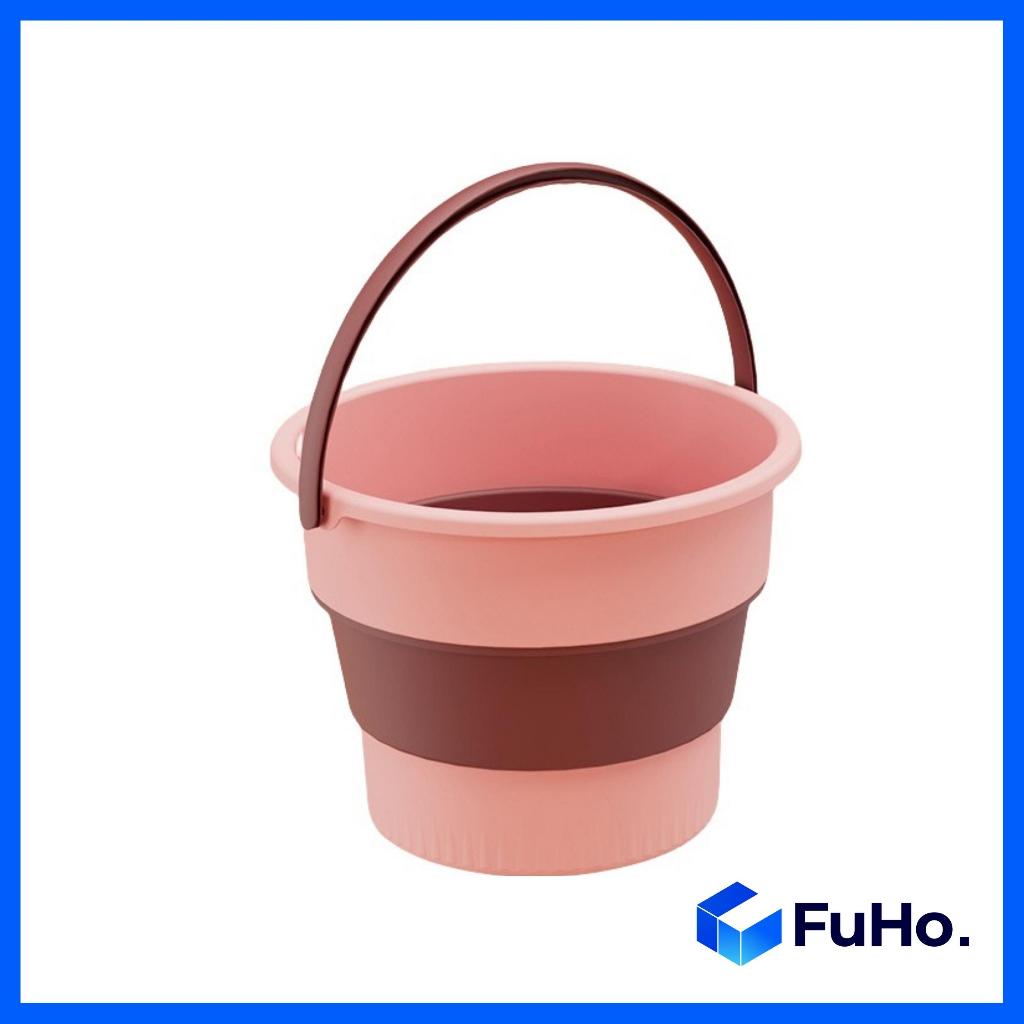 🇸🇬READY STOCK🇸🇬 Fuho Collapsible Bucket | Collapsible Pail | Portable Foldable Bucket Water Pail | Car Wash (HL0165)