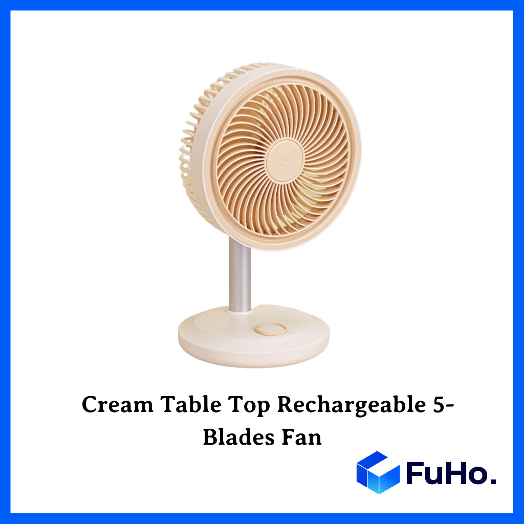 🇸🇬READY STOCK🇸🇬 FuHo 5 Speed Fan | Desktop Fan | Mini Fan | Strong Fan | Fast Charging Fan | Portable Fan (HL0191)