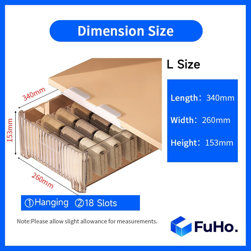 🇸🇬READY STOCK🇸🇬 FuHo Cabinet Hanging Drawers | Cabinet Organiser | Plastic Container | Storage Box | Basket (HL0194)
