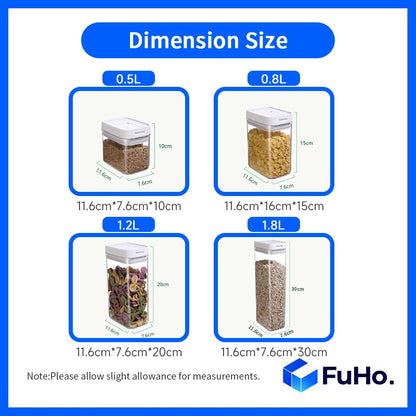 🔥LOWEST PRICE🔥 (15 Sizes) Fuho Airtight Container | Food Container | Plastic Container | Airtight Container (KIT0007)