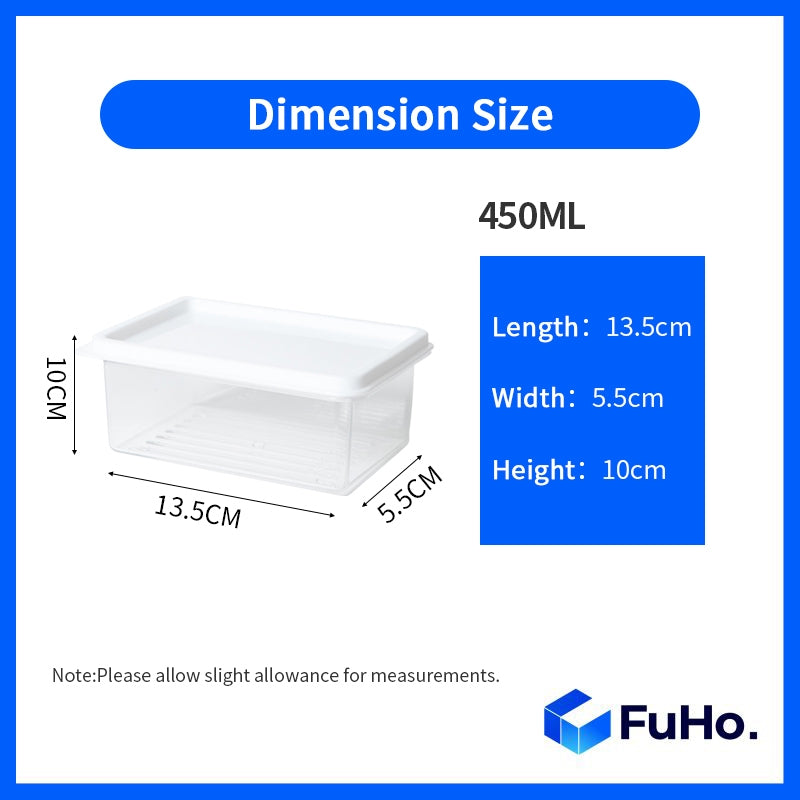 🇸🇬READY STOCK🇸🇬 FuHo Food Container with Cover | Fridge Storage | Fridge Organizer | Tupperware | Lunch Box(KIT0023)