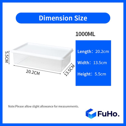 🇸🇬READY STOCK🇸🇬 FuHo Food Container with Cover | Fridge Storage | Fridge Organizer | Tupperware | Lunch Box(KIT0023)