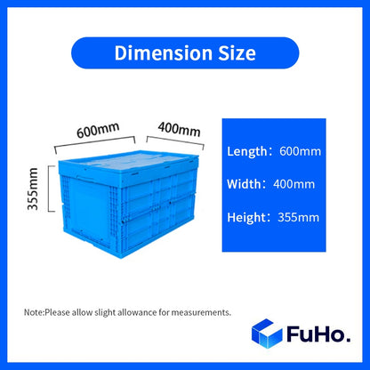 🇸🇬READY STOCK🇸🇬 FuHo Heavy Duty Collapsible Stackable Box | Industrial Box | Warehouse Box | Blue Crate (IND0001)