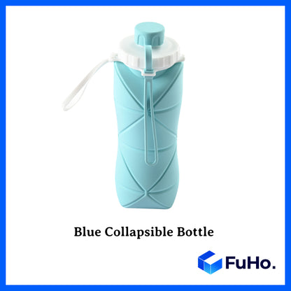 🔥CLEARANCE SALE🔥(600ML) FuHo Foldable Collapsible Water Bottle | Silicone BPA Bottle | Portable Bottle  (TRV0006)