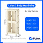 🇸🇬READY STOCK🇸🇬 Fuho Baby Wardrobes Collapsible Kids Cupboard Shirt Space Saving Wardrobe Cabinet Storage (HL0183)