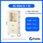 🇸🇬READY STOCK🇸🇬 Fuho Baby Wardrobes Collapsible Kids Cupboard Shirt Space Saving Wardrobe Cabinet Storage (HL0183)